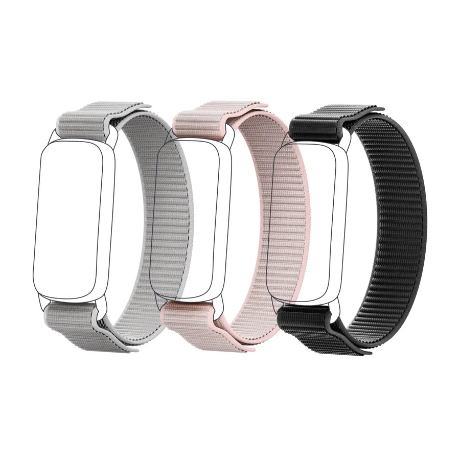 Replacement Nylon Band For Runmefit GTL1  Fitness Tracker, 3-Styles Bundle, Size M, 28cm length